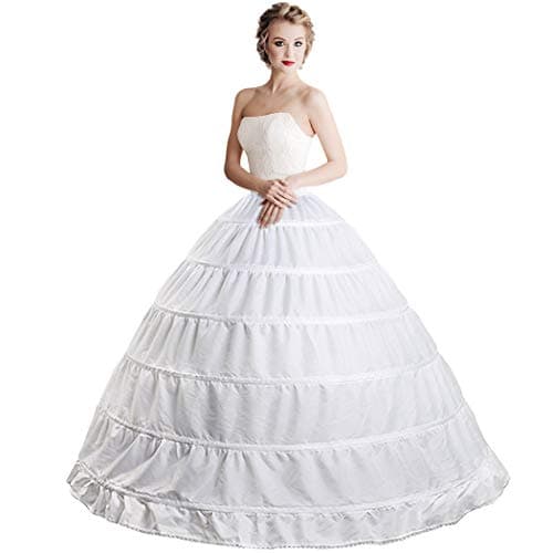 XinChangShangMao Women Petticoat Crinoline Underskirt Petticoats Skirt Full Floor Length Petticoat Slips for Wedding Dress - Image 1