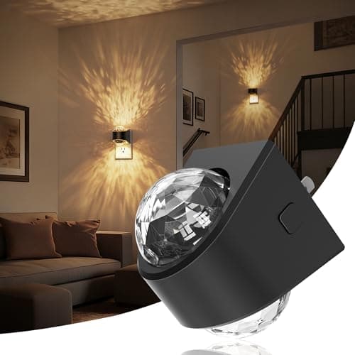 JandCase Night Lights Plug into Wall, Star Projector Night Light with 3000K Soft White, Automatic Galaxy Nightlight Plug in with Light Sensor for Bathroom Hallway Room Decor - Image 1