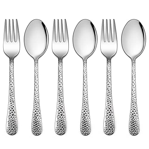 LIANYU 6-Piece Kids Silverware Set, Stainless Steel Toddler Utensils Flatware, Includes Kids Spoons and Forks, Cutlery Set for Child Preschooler, Dishwasher Safe - Image 1