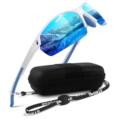 WEAROYO Polarized Sunglasses Men Womens,Flexible TR90 Semi Rimless Frame,Wraparound UV400 Sports Sun Glasses Running Fishing - Image 1