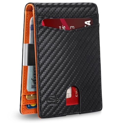 Zitahli Money Clip Wallets for Men,Slim Bifold Wallet 10-12 Cards, Mens Leather Wallet with ID Window,RFID Blocking Thin Minimalist Credit Card Holder,Gifts for Him - Image 1