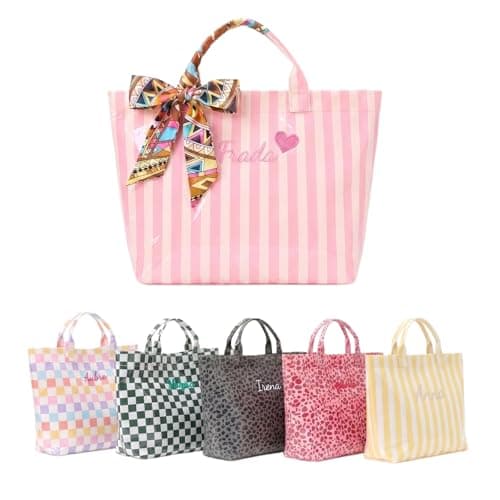 Personalized Beach Bag with Custom Embroidered Name, Waterproof PVC Tote Bag for Women, Large Capacity Travel Pool Bag with Inner Zip Pocket, Bridesmaid Gift - Image 1