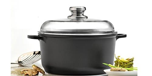 BergHOFF EuroCAST Cast Aluminum Nonstick 8" Stockpot 3.2qt., Glass Lid - Image 1
