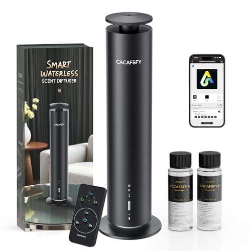 The CACAFSFY Waterless Scent Diffuser Starter Kit -Include 2x120ml Essential Oils,Suitable for Home and Hotel Series Air Diffuser, 1000 Square Inches of Coverage,Remote Control-Hotel Scent Diffuser