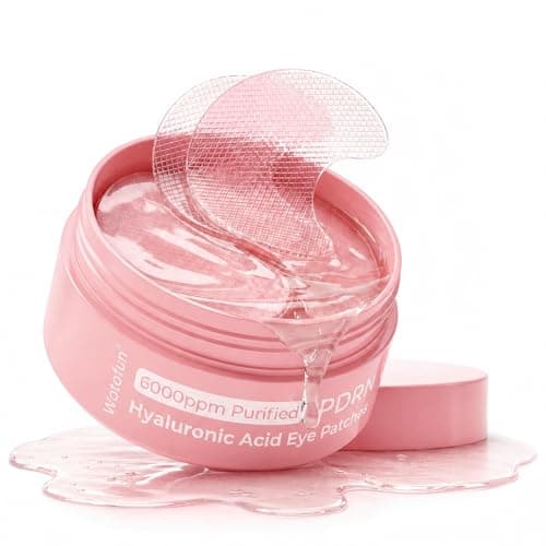 Watofun PDRN Under Eye Patches for Puffy Eyes & Dark Circles with Peptide, Niacinamide & Collagen, Hydrating Eye Mask for Rejuvenating & Nourishing, Travel Essentials 60 Count, Korean Skin Care - Image 1
