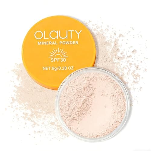Translucent Loose Setting Powder, Mineral Powder SPF 30, Face Powder with Powder Puff, Oil Control, Buildable Coverage, Natural Matte Finish, Powder Sunscreen for Face & Scalp (Translucent) - Image 1