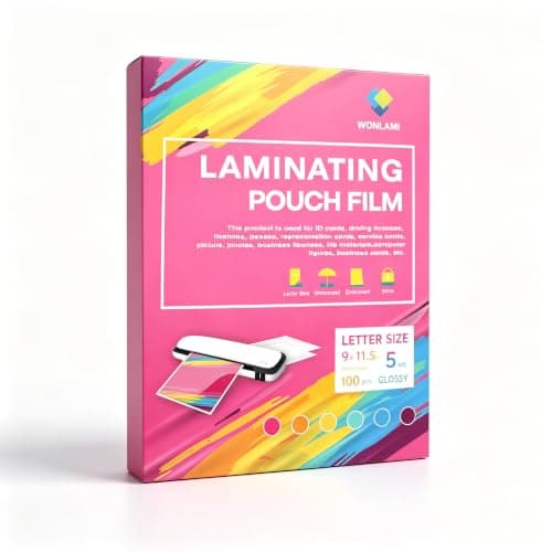 WONLAMI Thermal Laminator Sheets,100 Pack 5 mil Laminating Pouches 8.5 x 11 Laminating Sheets,9x11.5-Inch Clear Thermal Laminating Sheets Different Sizes Plastic Paper Lamination Sheets - Image 1