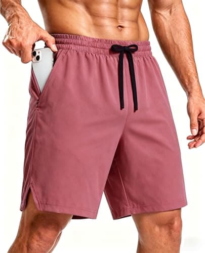 CoozySphere Mens 7 Inch Running Shorts with Pockets 2 in 1 Quick Dry Workout Gym Shorts with Compression Liner - Image 1