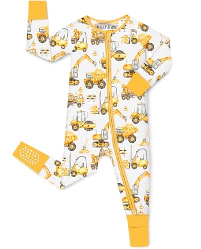 babee Reshinee Bamboo Viscose Baby Footie Pajama, Zipper Pajamas for Baby Boys & Baby Girls, Sleep and Play Footed Pajamas 0-3M - Image 1