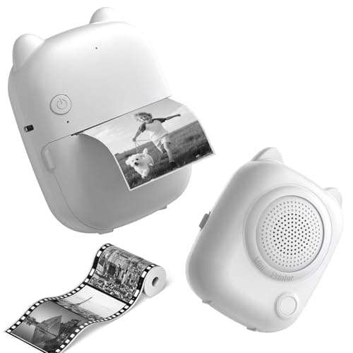 GIISSMO AI Mini Sticker Printer, Portable Printy AI Mini Voice-Control Printer, Supports App/Ai Voice/Bluetooth Control, Inkless Thermal Photo Printer for iOS & Android - Image 1