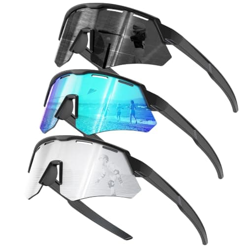 KALIYADI Polarized-Kids-Sunglasses Youth Baseball Sunglasses: Cycling Running for Boys Girls UV400 Protection Age 6-14 - Image 1