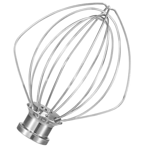LEMEENQ K45WW Dishwasher Stainless Steel Wire Whip Attachment, 6 Wire Whisk fits KitchenAid 4.5 and 5 Quart Tilt-Head Stand Mixers, Dishwasher Safe - Image 1