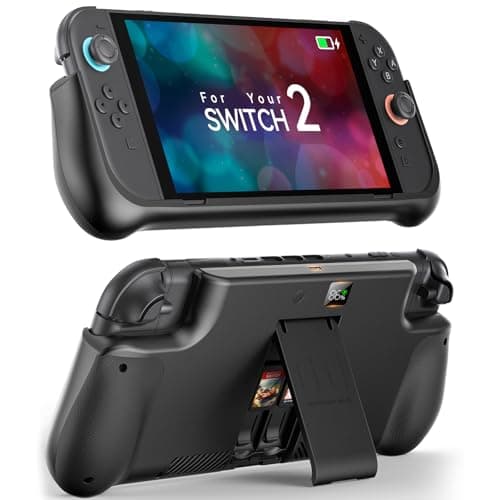 NEWDERY Battery Pack for Nintendo Switch 2, 10000mAh Portable Charger with 20W PD Fast Charging Case, Built-in Kickstand & Game Card Slot, LED Display, Extends Playtime by 3.5H - Image 1