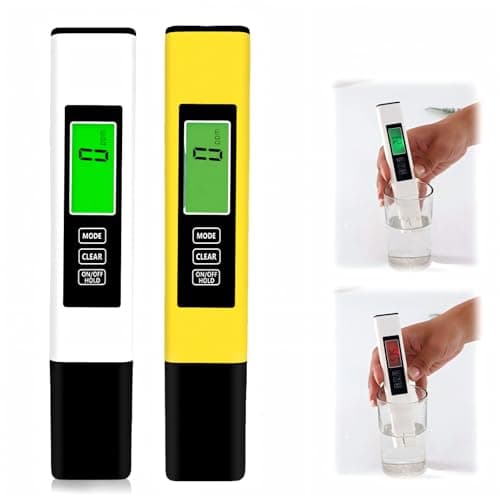 New 4 in 1 Tds Meter Digital Water Tester, 2026 Upgrade Digital Water Quality Tester, Accurate and Reliable TDS EC & Temp(°C,°F) Meter, 0-9999ppm, RO/DI System (White+Yellow) - Image 1