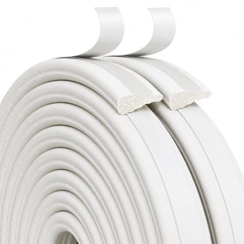 Weather Stripping Door Seal Strip, 118" Door & Window Wedge Foam Tape, Blocks Drafts, Noise & Light, Blocks Cold Air, Winter Insulation Door Gap Filler for Exterior Doors & Window Frames - Image 1