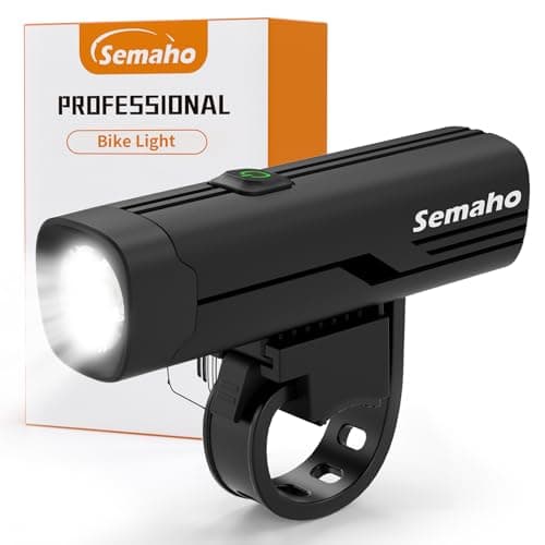 Bike Lights for Night Riding, 400 Lumens Rechargeable Bicycle Light, 4 Light Modes, IP66 Waterproof Bike Headlight Bike Front Light for Road Urban Cyclists Commuters - Image 1