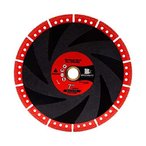 Metal Cutting Diamond Blade 7"- BRSCHNITT 180mm All-Purpose Diamond Saw Blade for Rebar Sheet Metal Angle Iron Stainless Steel Concrete. - Image 1