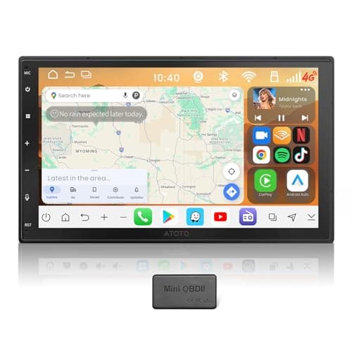 ATOTO S8L 7 inch AI Android Double Din Car Stereo, with OBD, Wireless CarPlay & Android Auto, 4G+64G, 4G SIM/Wi-Fi, AI Agent, DSP 32Band EQ/SCVC, HDMI in/Out, GPS Track, HD LRV - Image 1