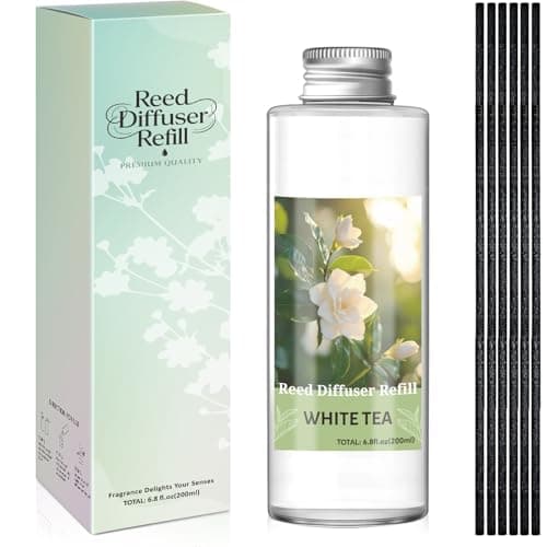SCENTORINI Reed Diffuser Oil Refill, White Tea Diffuser Oil 6.76 Fl Oz, Natural Scented Essential Oil Refill Long Lasting Summer Home Fragrance for Room Spa Aromatherapy Bathroom Home Decor - Image 1
