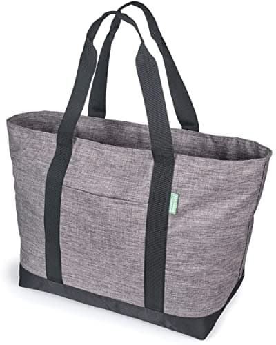 Creative Green Life Extra Large Tote Bag, Gray