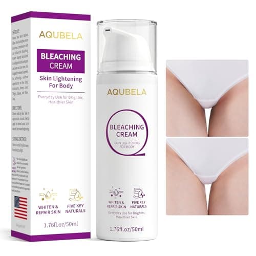 AQUBELA Skin Lightening Cream, Brightening Cream for Dark Spot Corrector for Intimate Areas, Elbow and Inner Thigh, Moisturizing Cream for Hyperpigmentation and Uneven Skin Tone - Image 1