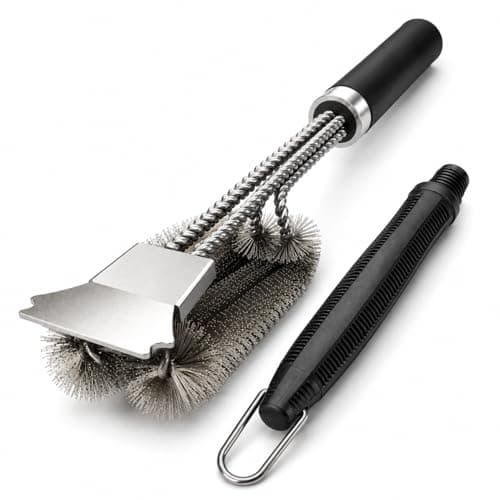KENWQZI Grill Scraper Tool Stainless Steel Griddle Scraper for Blackstone Flat Top Grill, Heavy Duty BBQ Cleaning Scraper with Adjustable Handle, Metal Scraper for Cast Iron, Kitchen & Outdoor Cooking - Image 1