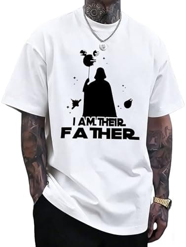Dad Shirts I Am Their Father Tshirt for Men Funny Daddy Graphic T-Shirt Gift for Father's Day White - Image 1