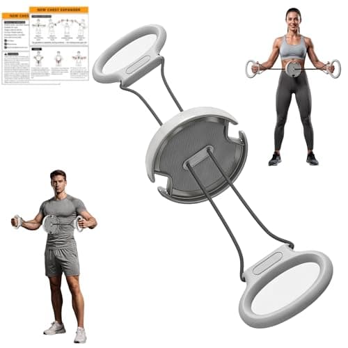 Flywheel Arm Trainer for Men & Women,Portable Forearm Strength Trainer for Home Gym,Twister Chest and Arm Trainer for Upper Body Workout,Fun Fitness Equipment for Arms,Chest & Back(Grey)