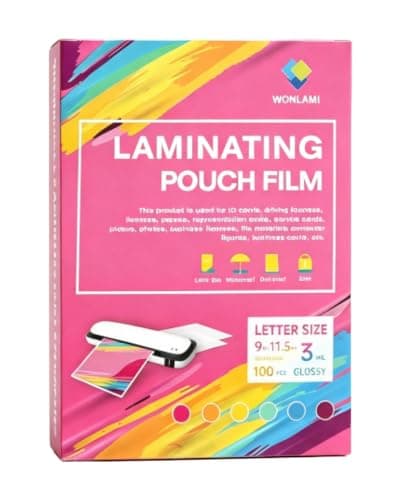 WONLAMI 3mil Laminating Sheets 8.5 x 11 Thermal Laminator Sheets, 9 x 11.5-Inch, 100 Pack Laminating Pouches, Clear,Laminating Paper, Lamination Sheets,Laminate, Photos, Documents - Image 1