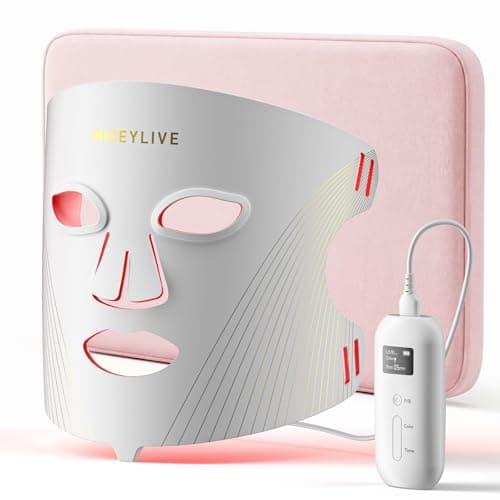 MICEYLIVE Red Light Therapy Mask for Face, LED Face Mask Light Therapy with Red, Blue & NIR Light, FDA-Cleared Device with 432 LEDs for Full-Face Coverage, Fine Lines, Skin Clarity & Acne-Prone Skin - Image 1