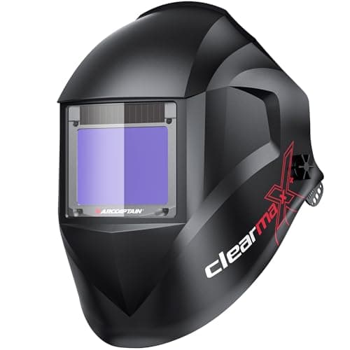 ARCCAPTAIN Internal Control Auto Darkening Welding Helmet, True Color Solar Powered Welding Hood with 4 Arc Sensors, Wide Shade 3/4-8/9-13 for ARC TIG MIG Welding Mask - Image 1