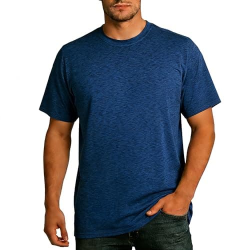 AJGAI Men's Athletic T Shirts Crew Neck Breathable Quick-Dry Short Sleeve Workout T Shirt for Gym Running Fitness 2&5 Pack - Image 1