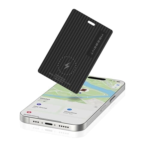 MSEBENT Wallet Tracker Card, Apple MFi Certified, Works with Apple Find My (iOS Only), Rechargeable Wireless Charging Slim Bluetooth Smart Tracking Card, Item Finder for Key, Passport, Luggage, Bag - Image 1