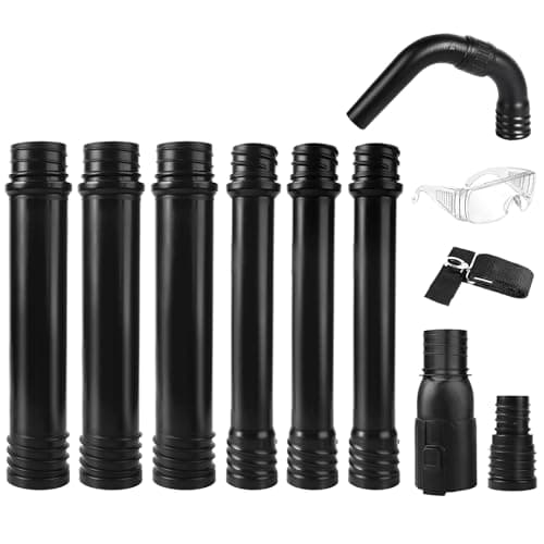 Zipcase Gutter Cleaning Kit - 9.25 ft Safe, with 360° Adjustable Nozzle, Ground-Level Leaf Blower Gutter Attachment Compatible with EGO 530CFM / 580CFM / 575CFM / 650CFM/ 615CFM/LBX6000 Leaf Blowers - Image 1