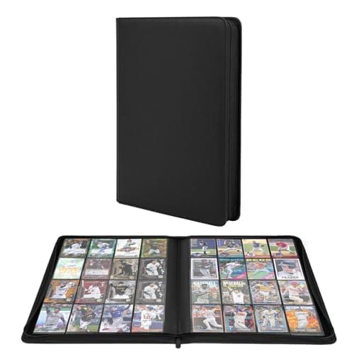 Premium 1000+ Pockets Trading Card Binder, 16-Pocket Ringless Side-Loading Album for TCG, MTG, Lorcana, Sports & Standard-Size Cards (Black2) - Image 1