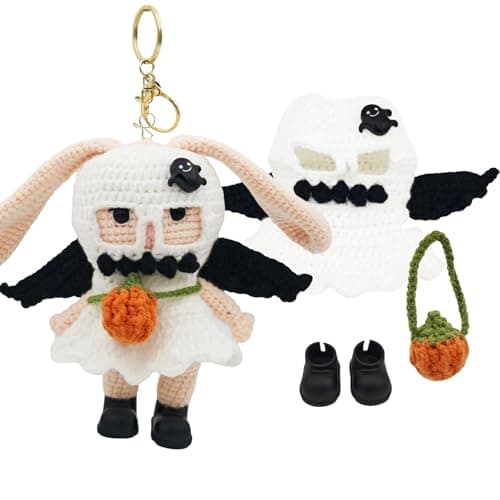 POPNANA Doll Clothes Set for Halloween 15-17cm (No Doll) B (Crochet Ghost Set)