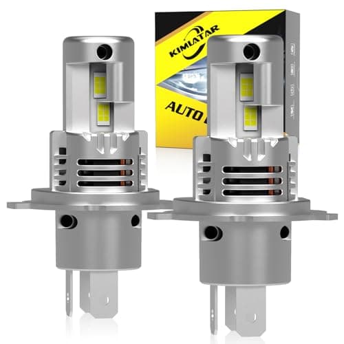 KIMLATAR H4 Light Bulbs Hi/Low Beam,Super Bright Upgraded 900% 50000LM Brightness,1:1 Halogen Mini Size, 10-Year Lifespan, Plug and Play, H4/9003 Fog Bulbs,Pack of 2 - Image 1