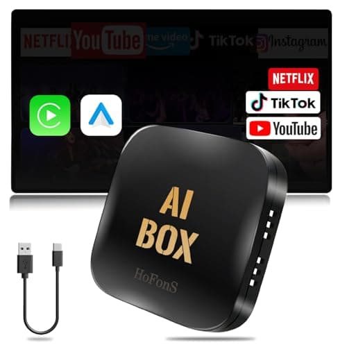 AI Box Carplay, 2+16GB Ai Magic Box for Streaming Netflix/YouTube/TikTok, Car Play Wireless Adapter Supports iPhone & Android Auto, Plug & Play, for Cars with OEM Wired CarPlay/Android Auto - Image 1