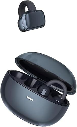 Molufeibe Open Ear Earbuds Wireless Bluetooth - Clip on Ear Buds Comfortable for All Ears, ENC Noise Cancelling Headphones with 50H Play Time, IPX5 Waterproof for Sports - Purple - Image 1