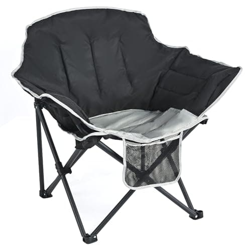 SUNNYFEEL Oversized Camping Chair Heavy Duty Folding Moon Chair Large Sofa Chair for Adults 500 LBS Portable Camp Lawn Chair with Storage Bag for Beach, Trip, Lawn, Outdoor Camp for Adults & Carry Bag - Image 1