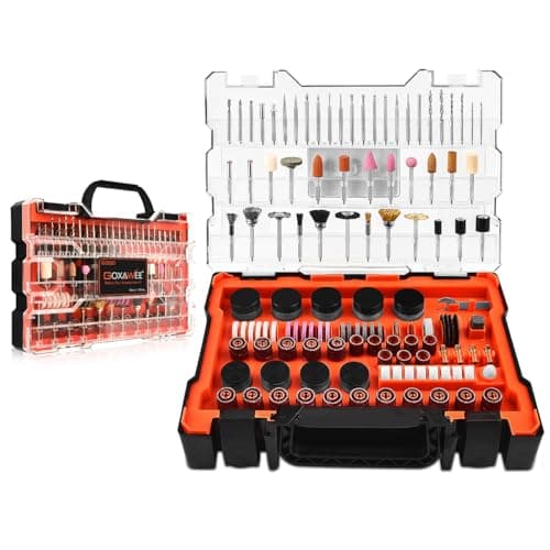 480Pcs Rotary Tool Accessories Kit, GOXAWEE 1/8 inch Shank Rotary Tool Accessory Set, Multi Purpose Universal Kit for Cutting, Drilling, Grinding, Polishing, Engraving & Sanding - Image 1