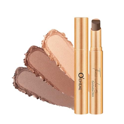 O'CHEAL 3 Color Gradient Eyeshadow Stick Matte Shimmer Waterproof Long-lasting Crease-proof & easy to apply, suitable for dailymakeup touch-ups,Eye shadow pen for Make Up 01#Matte Earth - Image 1