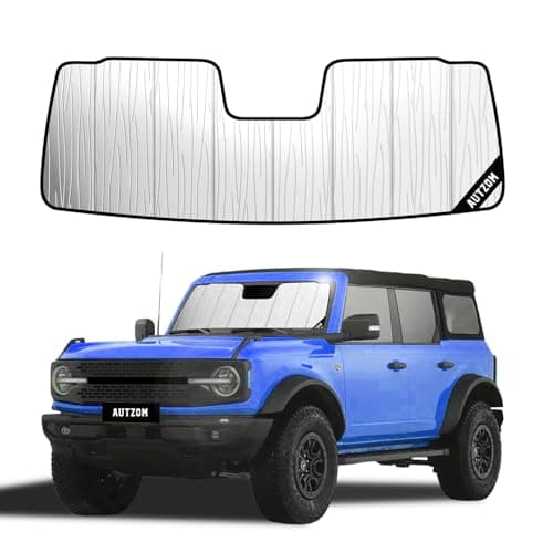 Windshield Sun Shade for Ford Bronco 2021-2026, Custom-fit Windshield Cover, Keep Vehicle Cool, Protect Dashboard, Foldable Car Window Shades – Ford Bronco Accessories - Image 1
