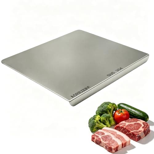 AORRZER 304 Stainless Steel Cutting Board, 15.7" x 11.8" - Image 1