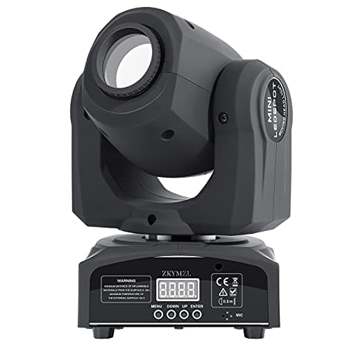 ZKYMZL 60W LED Moving Head DJ Lights - Professional Stage Lighting with 8 GOBOs & 8 Vivid Colors, Sound Activated, DMX512 Control - Perfect dj Lights for Parties, Weddings & More Events...