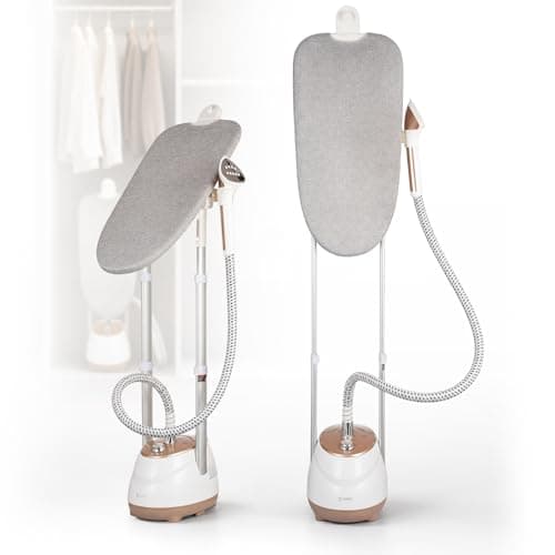 HAPAIS Steamer for Clothes,1800W Professional Clothes Steamer 360° Rotatable Ironing Board,30s Fast Heat, 2L Large Tank 60 Mins Steam, Garment Steamers for Suits, Wedding Dresses, Curtains, Cashmere - Image 1