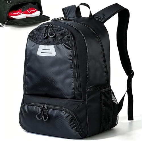 StorForge Basketball Backpack,Waterproof Large Sports Equipment Bag with Ventilation Ball Holder & Shoe Compartment, for Basketball, Soccer, Volleyball,Gym and Travel - Image 1