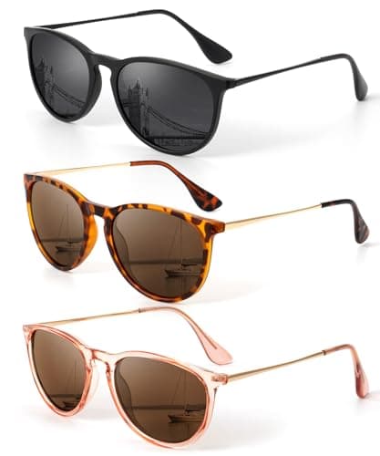 KALIYADI Sunglasses Womens Polarized Womens-Sunglasses: Trendy Sun Glasses with UV400 Retro Style for Party Beach Shopping - Image 1