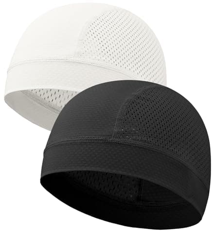 choshion Cooling Skull Caps Helmet Liner Breathable Mesh Stretch Beanie Quick Dry Headwear for Men and Women Cycling Cap - Image 1