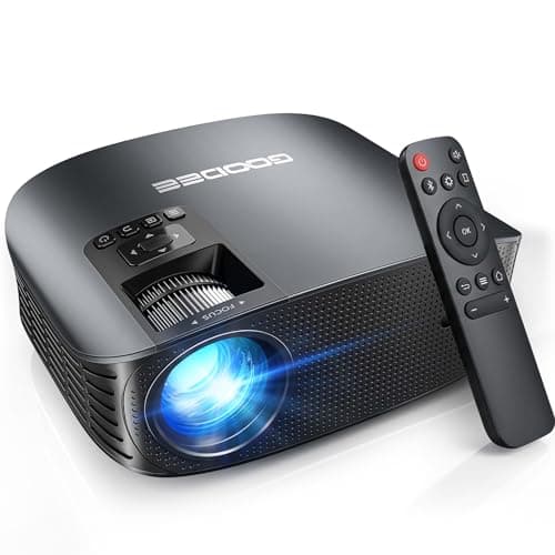 GooDee 4K Portable Projector with WiFi 6 and Bluetooth 5.4 - 2026 Upgraded Full HD Video Projector, Dolby Audio Home Theater for Outdoor Night & Bedroom Cinema, Compatible with Fire Stick/iOS/Android - Image 1